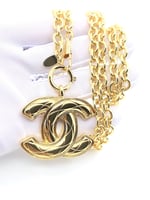 Chanel Cc Gold Necklace