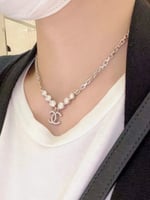 Chanel Cc Silver Necklace