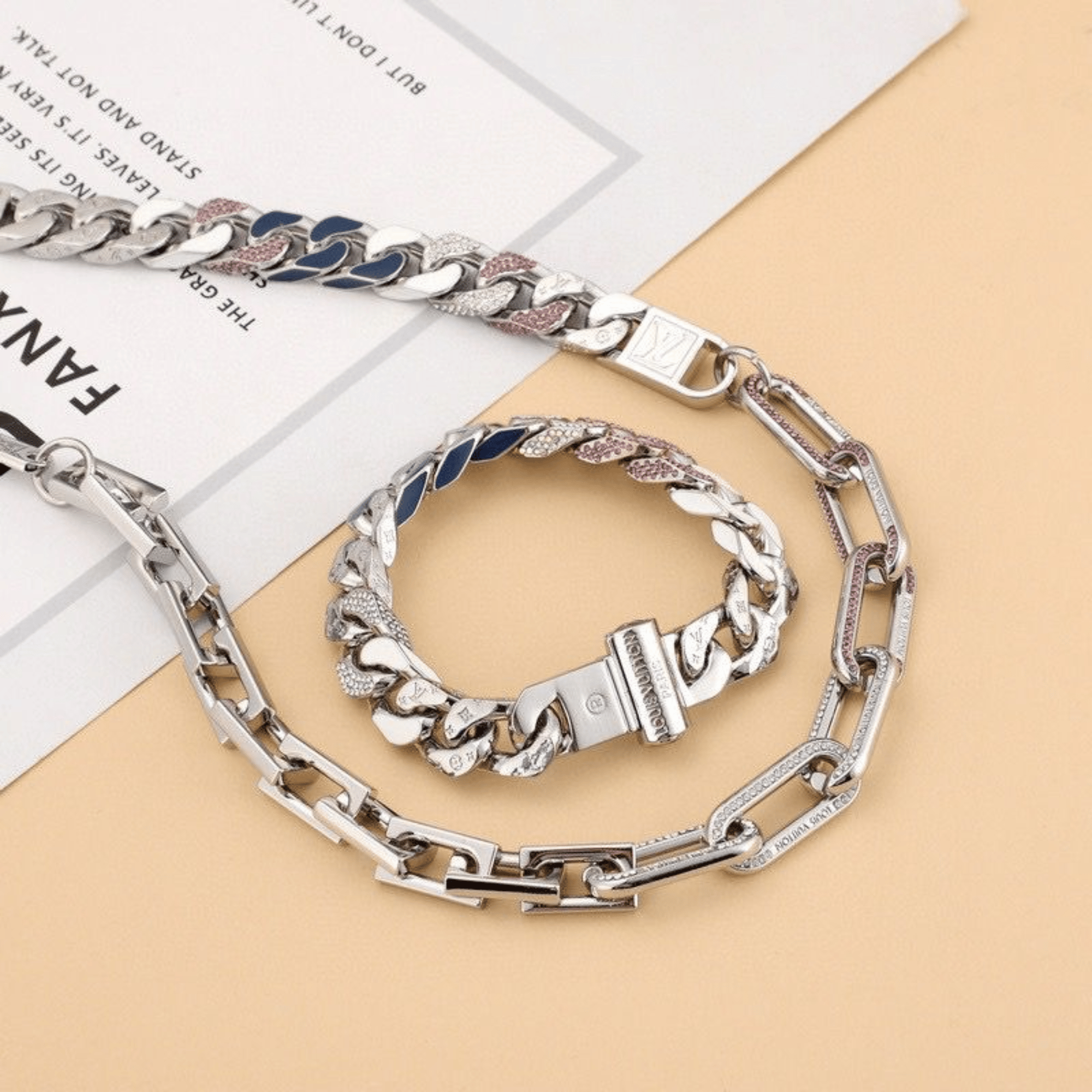 Louis Vuitton Silver Chain Necklace