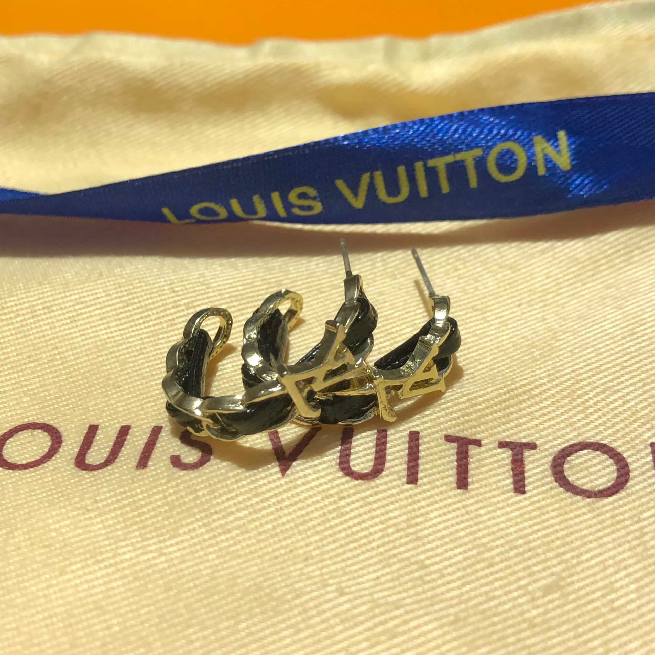 Louis Vuitton Logo Earrings