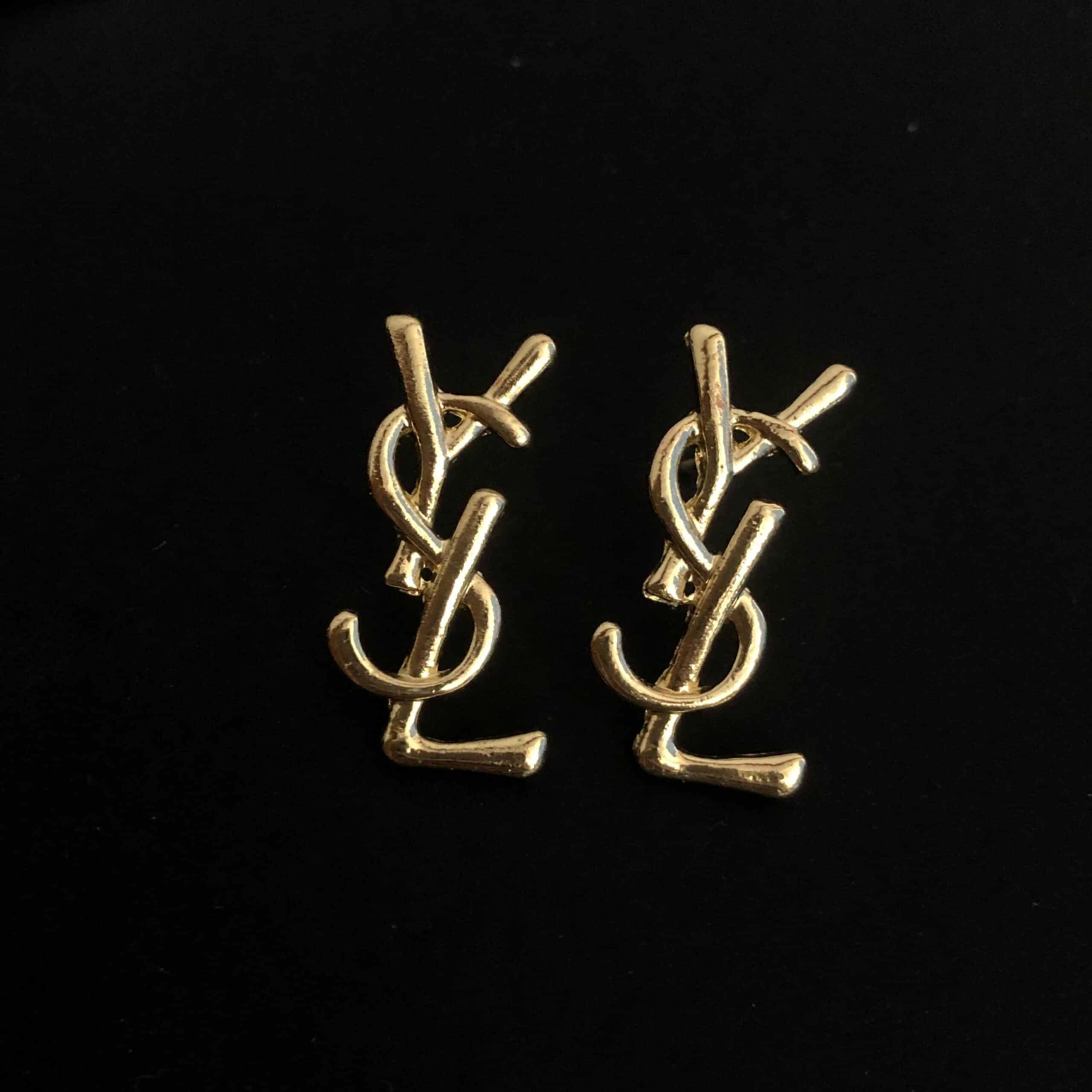 Saint Laurent Gold Earrings