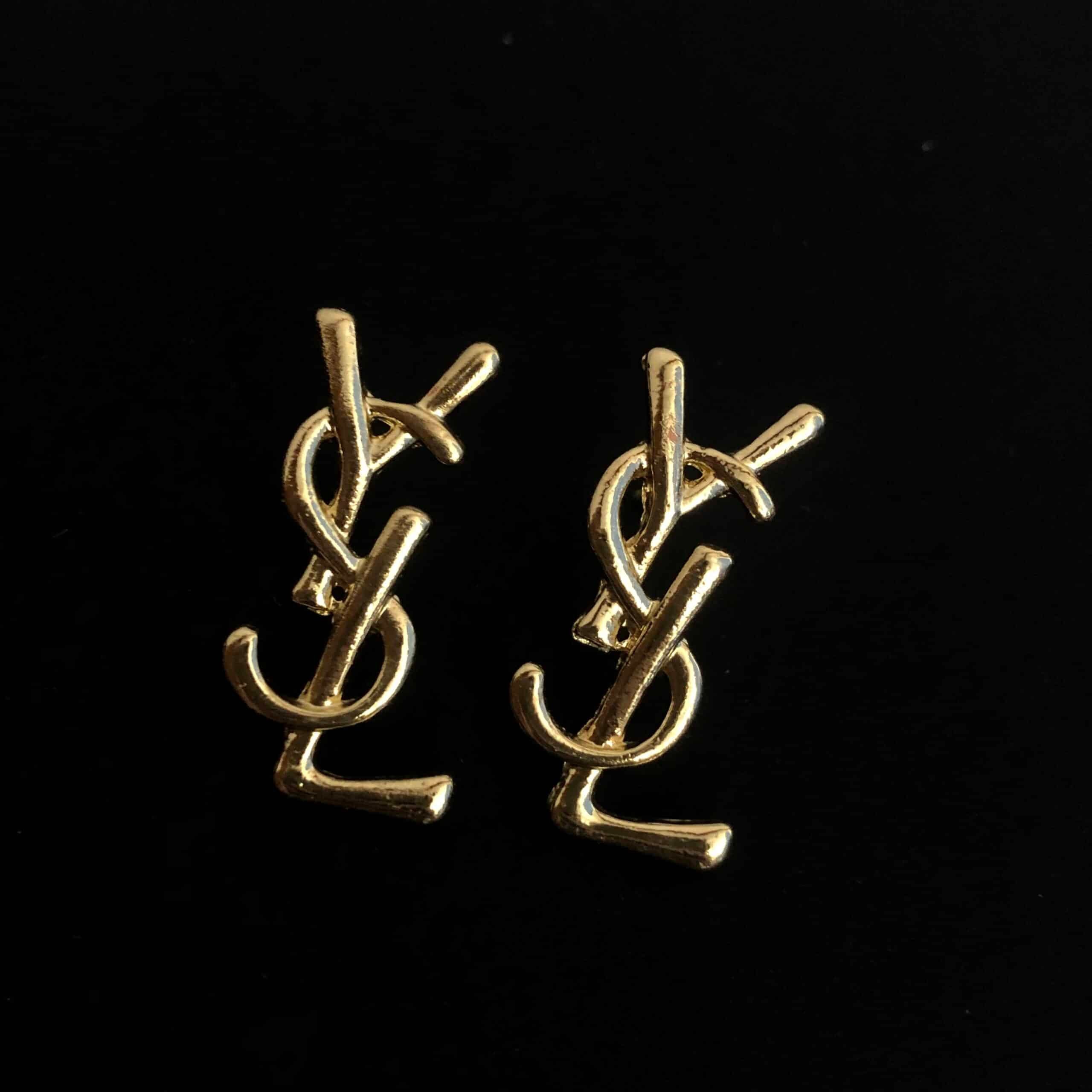Saint Laurent Gold Earrings