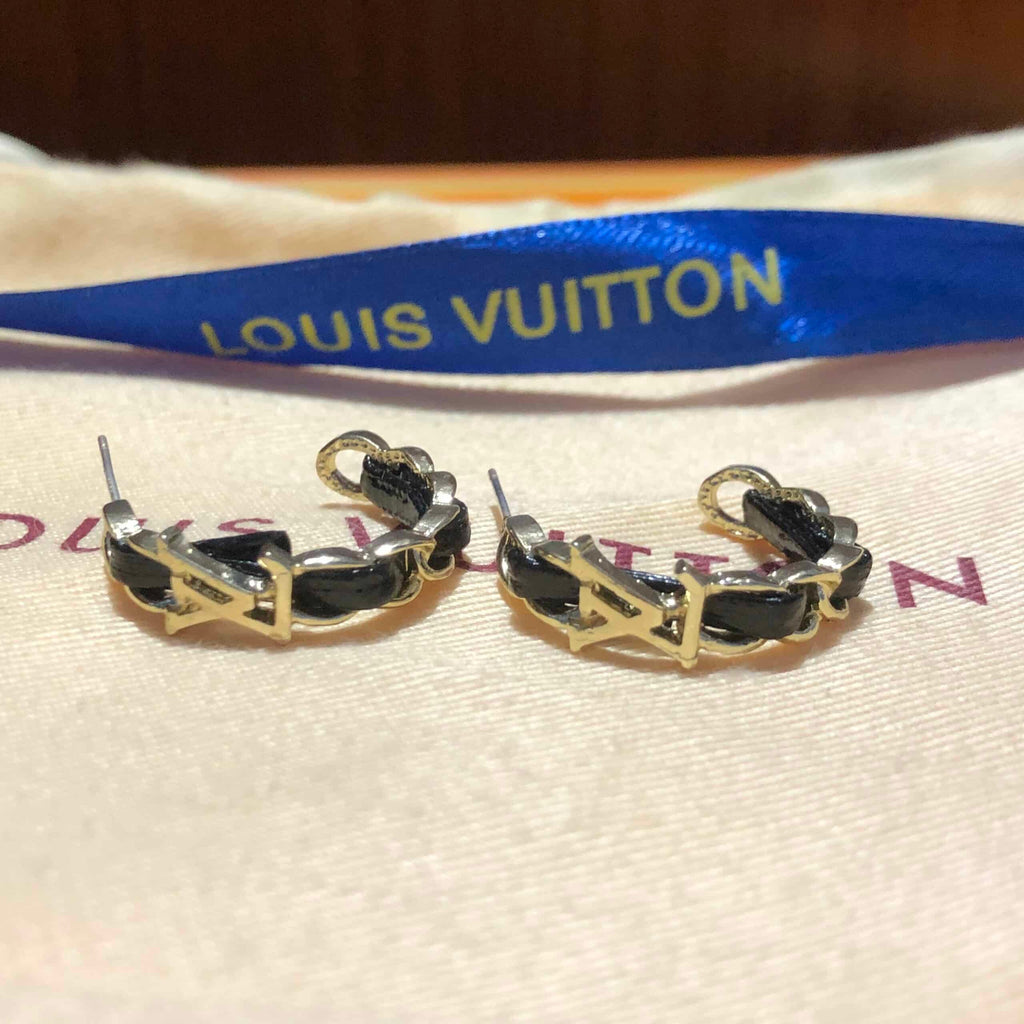 Louis Vuitton Logo Earrings