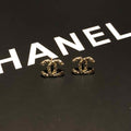 Chanel Cc Earrings Gold