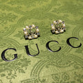 Gucci Gg Dinamond And Pearl Earrings