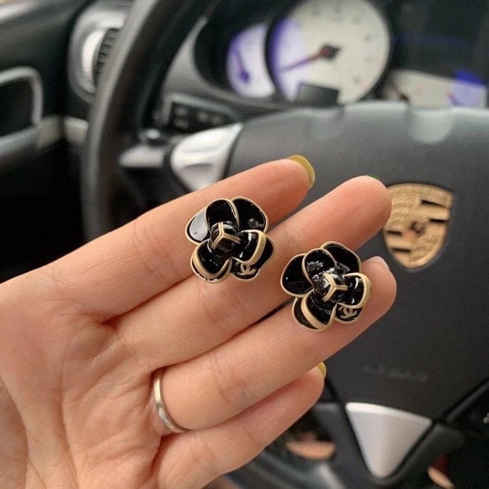 Chanel Flower Earrings