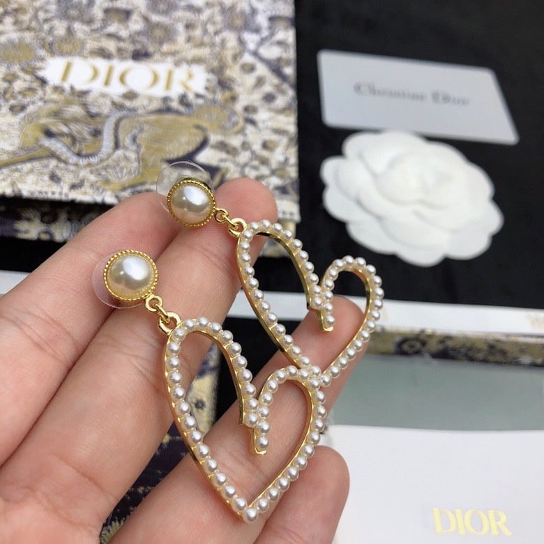 Chanel Heart Gold Earrings