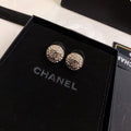 Chanel Button Earrings