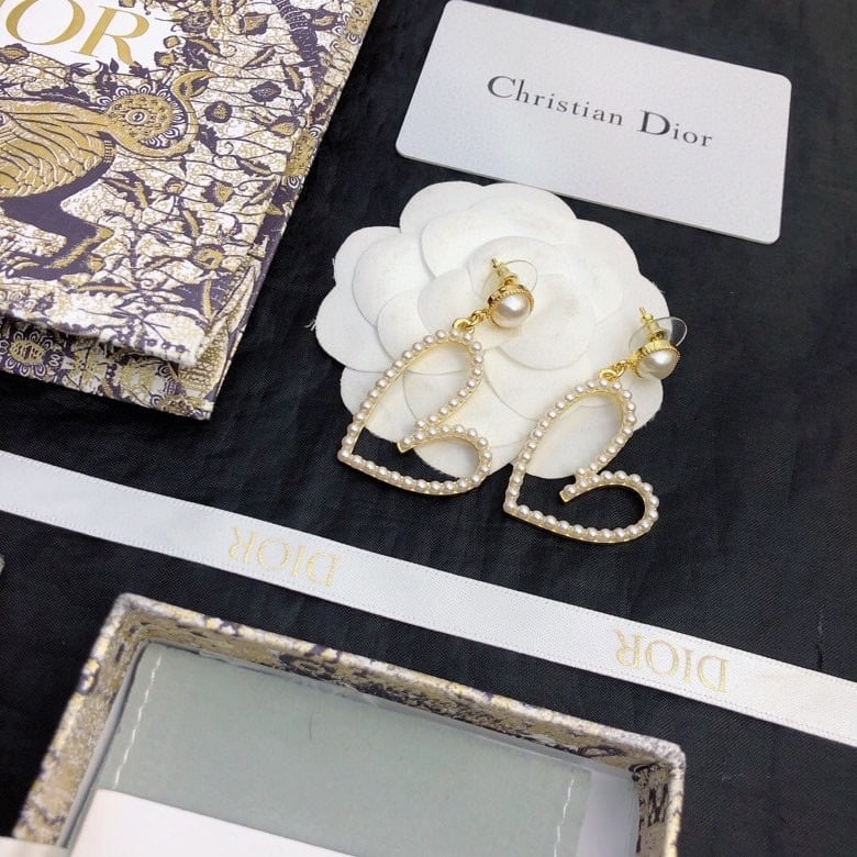Chanel Heart Gold Earrings