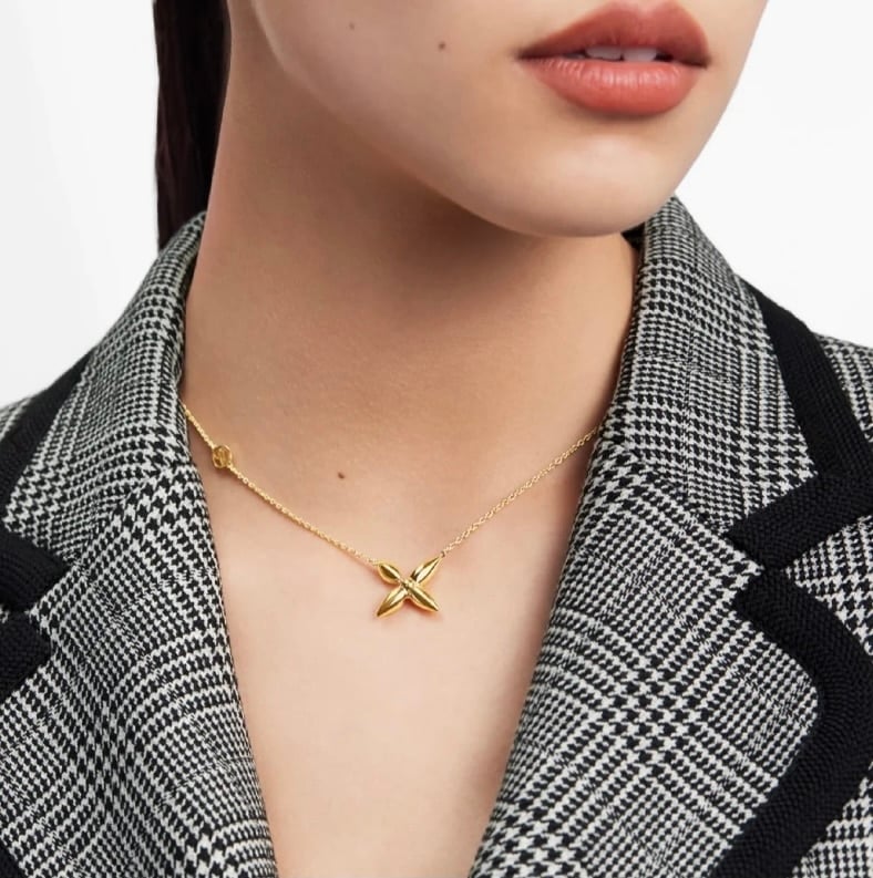 Louis Vuitton Louisette Necklace Gold M00365