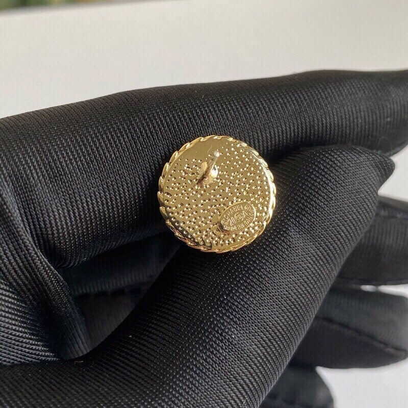 Chanel Button Earrings
